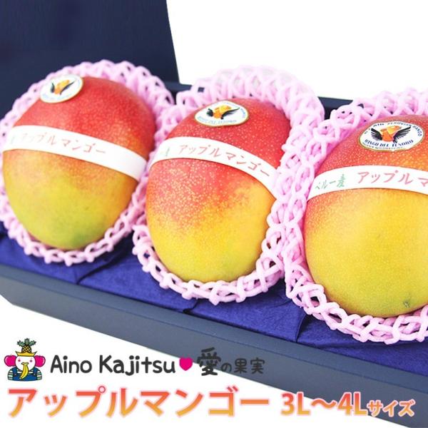 フルーツ ギフト お中元 夏 果物 ギフト 暑中見舞【アップルマンゴー 3L〜4L 3玉】お祝 内祝...