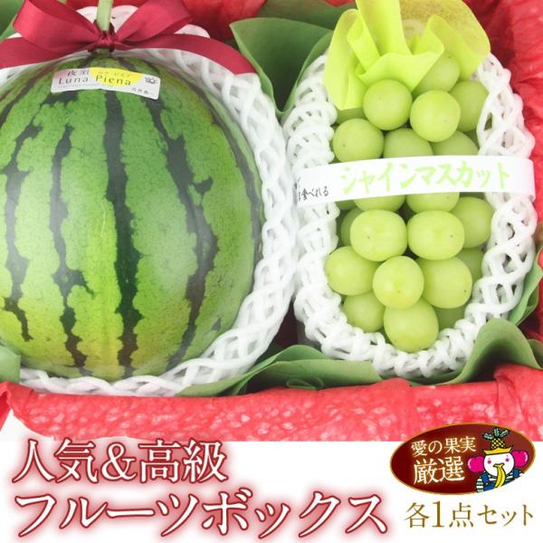 【指定不可｜入荷次第発送】フルーツ ギフト スイカ ぶどう 果物【人気＆高級 フルーツ ボックス 高...