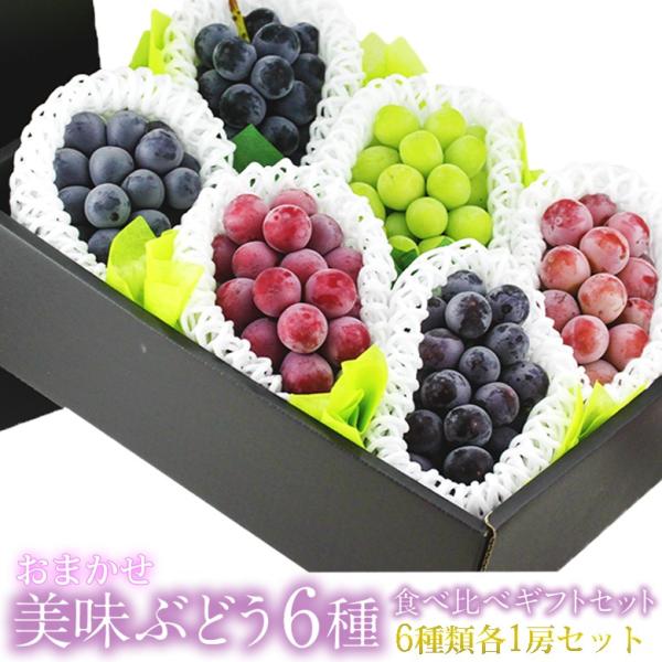 フルーツ ギフト お中元 夏 果物 ギフト 暑中見舞 お盆【国産 種なし ぶどう 6種 食べ比べギフ...