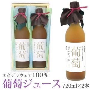 【果汁100％ デラウェア 葡萄ジュース2本セット 720ml×2本】ast2 ぶどう 葡萄 国産 フルーツ くだもの 果物 内祝 お供え｜aino-kajitu