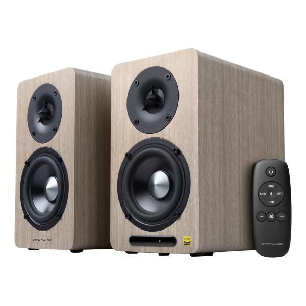 AIRPULSE A60 WALNUT (ペア) ハイレゾ対応 アクティブ スピーカー
