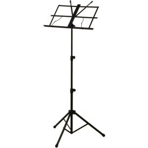 ARIA AMS-40B スチール 譜面台 バネ式譜面押さえ付 ケース付
