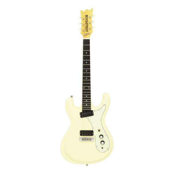 Aria ProII DM-206 VW (Vintage White) エレキギター/ケース付
