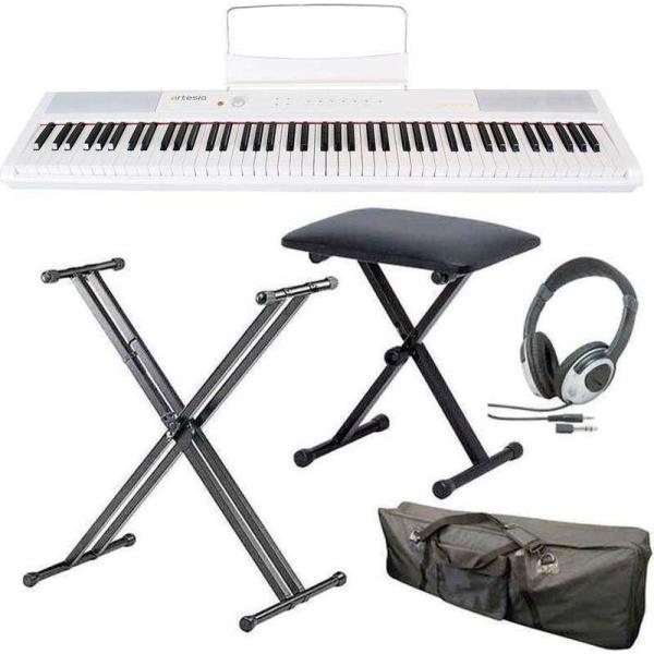 artesia Performer/WH/スタンド+ヘッドホン+イス+ケース付 電子ピアノ ベロシテ...