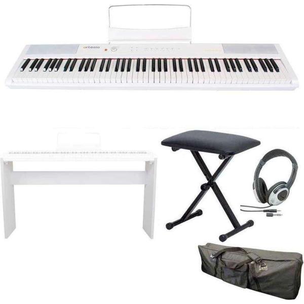 artesia Performer/WH/専用スタンド+ヘッドホン+イス+ケース付 電子ピアノ ベロ...
