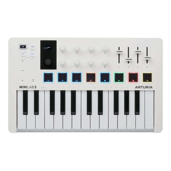 ARTURIA MINILAB 3 (WH) コンパクト MIDIキーボード＆パッド・コントローラー