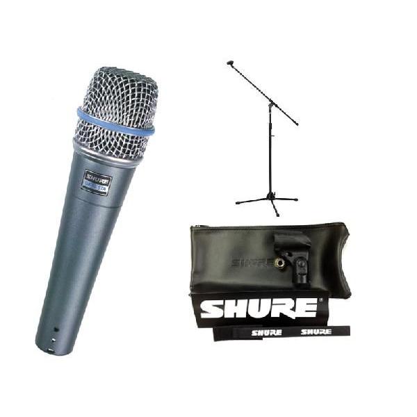 [ブームマイクスタンド付7点セット]SHURE BETA57A(ブームマイクスタンド付) 楽器用/正...