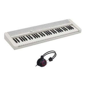 CASIO CT-S1WE+AHP-1000 61鍵盤 コンパクト電子キーボード+ヘッドホン Cas...