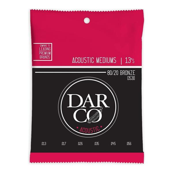 DARCO D530×1 [13-56] ACOUSTIC/Medium アコースティックギター弦/...