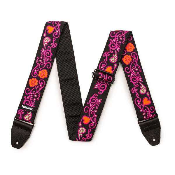 Dunlop JH22 MONTEREY BLACKLIGHT STRAP - PINK JIMI ...