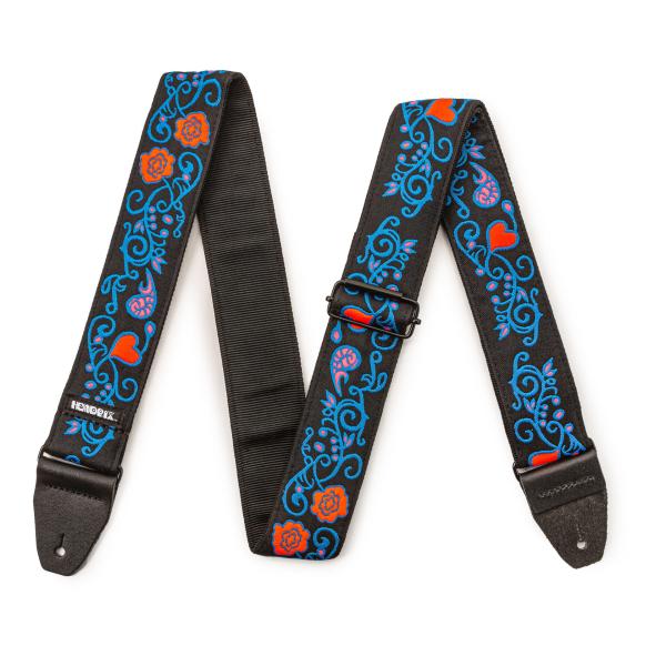 Dunlop JH24 MONTEREY BLACKLIGHT STRAP - BLUE JIMI ...