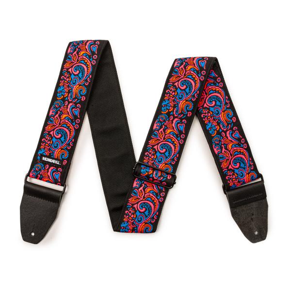 Dunlop JH28 LOVE DROPS BLACKLIGHT STRAP - PINK JIM...