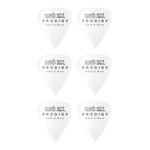 ERNIE BALL P09341 PRODIGY PICKS 2.0mm White SHARP ...