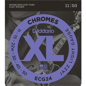 [弦×3セット]D'Addario ECG24×3 フラットワウンド弦/メール便発送・代金引換不可 ダダリオ｜aion