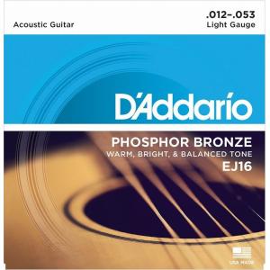 D'Addario EJ16×1セット フォスファーブロンズ Light/・ ダダリオ