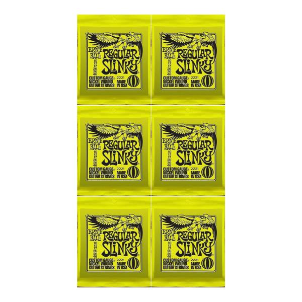 [エレキギター弦×6セット]ERNIE BALL 2221×6セット REGULAR SLINKY[...