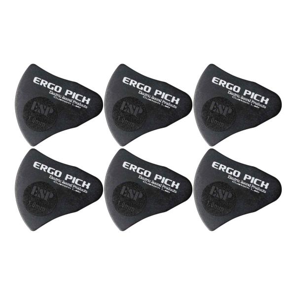 [ピック6枚セット]ESP ERGO PICK 10×6 [1.0mm] 人間工学に基づいて設計され...