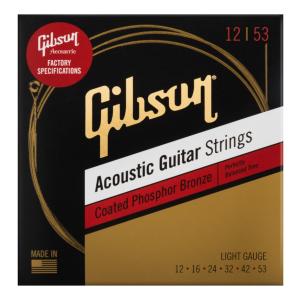 Gibson SAG-CPB12×1 [12-53]Coated Phosphor Bronze/Light アコースティックギター用 コーティング弦/メール便発送・代金引換不可｜aion