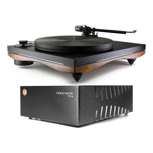 GOLD NOTE PIANOSA WALNUT + PST-10セット ターンテーブル + 電源ユ...