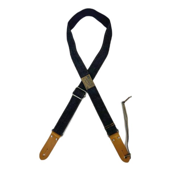 Grande uomo デニム ウクレレ ストラップ 左綾織り エンドピン仕様ウクレレ専用 ストラッ...