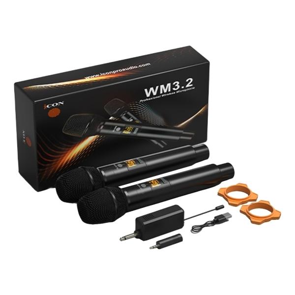 iCON Pro Audio WM 3.2 ワイヤレス マイクロフォン システム マイク2本付