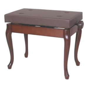 ピアノ椅子（トムソン椅子） 5K ブラック 日本製 背もたれ付き高低