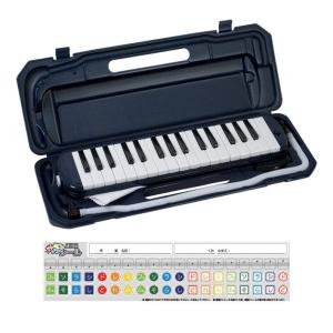 KC P3001-32K/NV/ドレミシール付 鍵盤ハーモニカ ネイビー[安心と満足の3年保証]