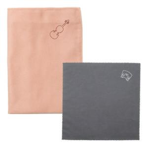 MAC SCC-01/ピンク 弦楽器用 マイクロファイバー クリーニング クロス 用途別 2枚セット/