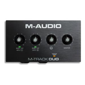 M-Audio M-Track Duo コンボ入力2系統 ファンタム電源搭載 48-KHz 2チャンネル USBオーディオインターフェース