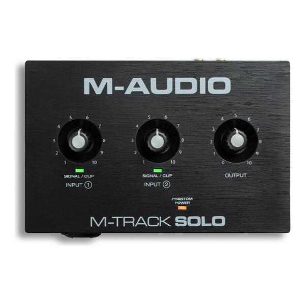 M-Audio M-Track Solo コンボ入力 ファンタム電源搭載 48-KHz 2チャンネル...