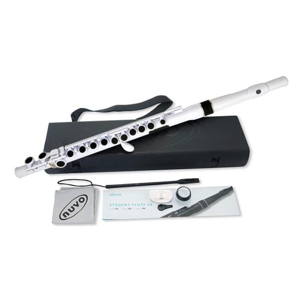 NUVO N230SFWB STUDENT FLUTE 2.0 ホワイト C足部管標準装備 プラスチ...