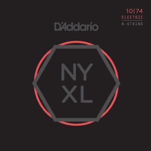[弦×1セット]D'Addario NYXL1074×1 8弦ギター用 Light Top / Heavy Bottom[10-74]/メール便発送・代金引換不可｜aion