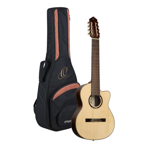 ORTEGA RCE158RW-8 スプルース単板トップ ピックアップ搭載 8弦 エレクトリック ク...