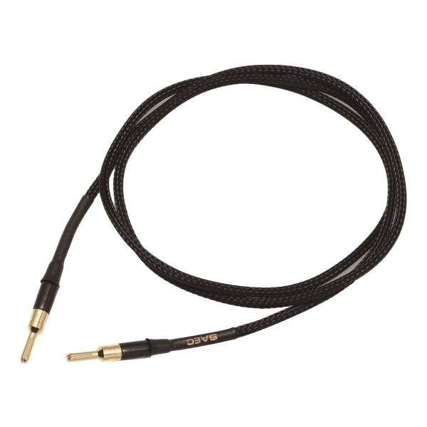 SAEC SE400B-B アースケーブル 1.2m バナナプラグ-バナナプラグ