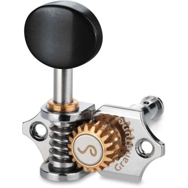 Schaller GTU CH42(L2R2) [Chrome/Ebony(ボタン)] ウクレレ用ペ...