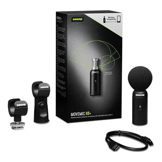SHURE MV88+W-J-Z6 ワイヤレス ステレオ コンデンサー マイクロホン MOVEMIC...