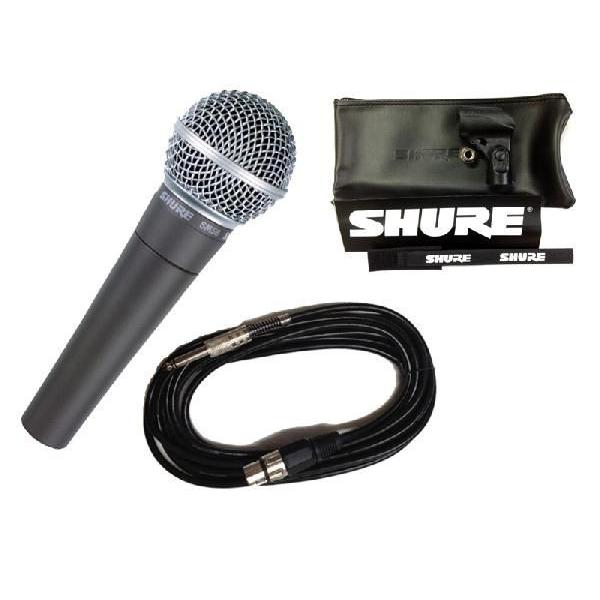 [マイクケーブル付7点セット]SHURE SM58-LCE(マイクケーブル5M[XLR-フォン]付7...