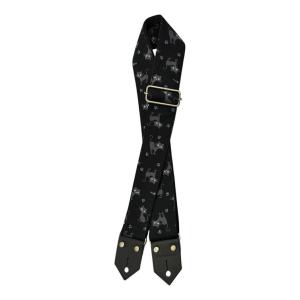 SpiceNote ES-PP50BC/BLK BLACK CAT 黒猫柄 ギターストラップ/メール...