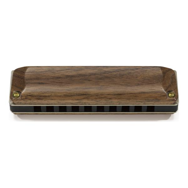 SUZUKI M-20W E調 MANJI 木製カバー 10穴 ハーモニカ