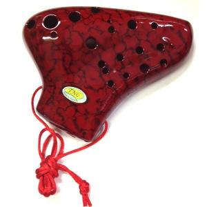 TNG オカリナ 楽器 [ ダブル/アルト/ブルー ] 高級 C調 AC 複数管 (運