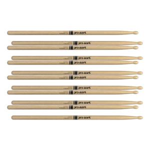[6ペア]ProMark TX747W ヒッコリー Rock ウッドチップ ドラムスティック プロマ...