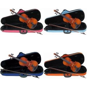 Carlo giordano VS-1C バイオリンセット [サイズ:4/4 3/4 1/2 1/4 1/8 1/10 1/16][ケース:ピンク 青 水色 オレンジ]｜さくら山楽器