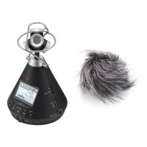 ZOOM H3-VR(純正ヘアリーウィンドスクリーン/WSU-1付) ズーム 360°Virtual Reality Audio Recorder ASMR配信などに 360度レコーダー｜aion