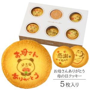 母の日 クッキー お母さん ありがとう 5枚入り メッセージ お菓子 ギフト プリント 個包装 おしゃれ かわいい スイーツ 焼菓子 詰め合わせ｜aionline-japan