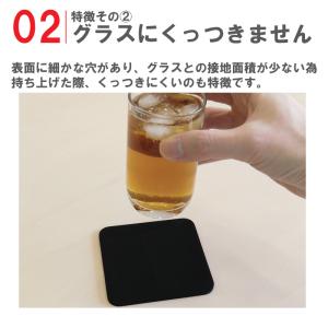メーカー公式 アイオン 超吸水コースター ブラ...の詳細画像2
