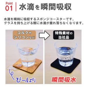 メーカー公式 アイオン 超吸水コースター ブラ...の詳細画像2