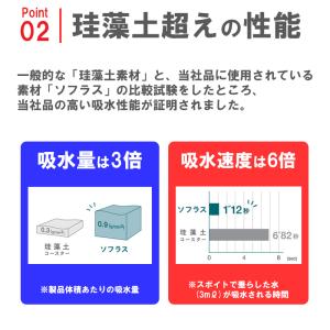 メーカー公式 アイオン 超吸水コースター ブラ...の詳細画像3