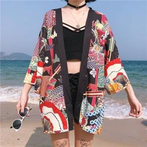 鯉 扇子 和柄 法被 花魁 道中 雅 夏祭り ...の詳細画像2
