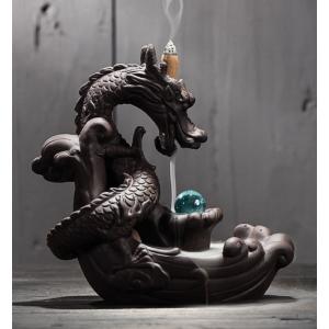 龍のお香スタンド 竜のお香スタンド 倒流香 陶器