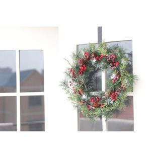 クリスマスリース 50cm×50cm 赤い実 ...の詳細画像1